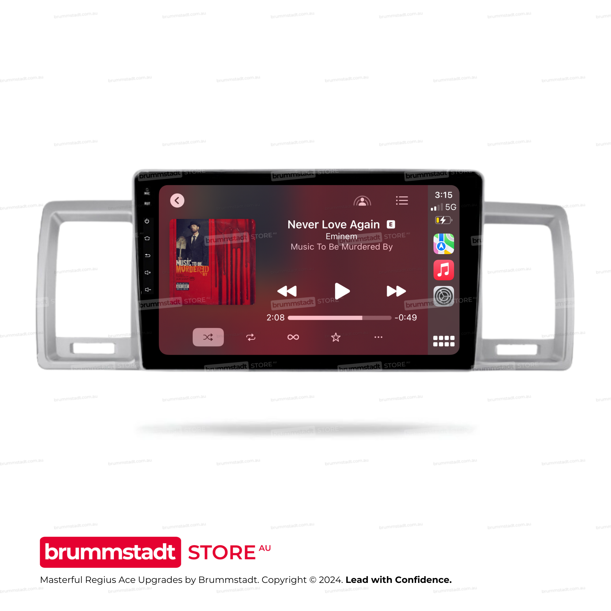 Toyota Regius Ace 2004-2019 - Premium Head Unit Upgrade Kit: Radio Infotainment System with Wired & Wireless Apple CarPlay and Android Auto Compatibility