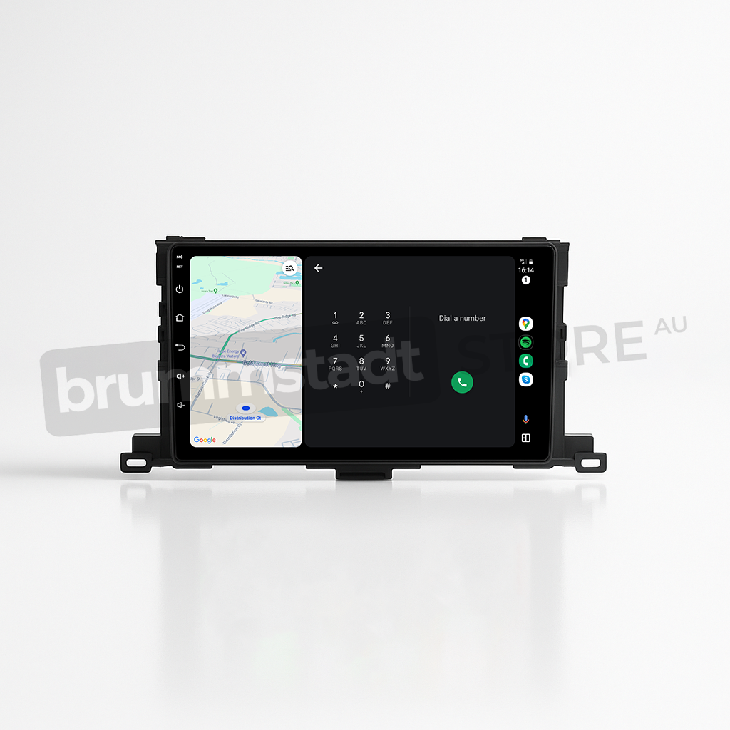 Toyota Kluger 2014-2019 - Premium Head Unit Upgrade Kit: Radio Infotainment System with Wired & Wireless Apple CarPlay and Android Auto Compatibility
