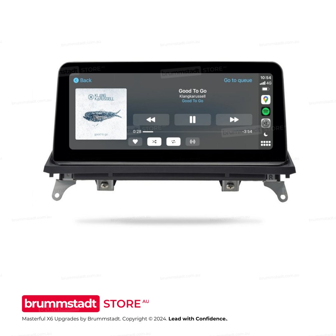 BMW X6 Series 2007-2013 (E71) - Premium Head Unit Upgrade Kit: Radio Infotainment System with Wired & Wireless Apple CarPlay and Android Auto Compatibility - baeumer technologies