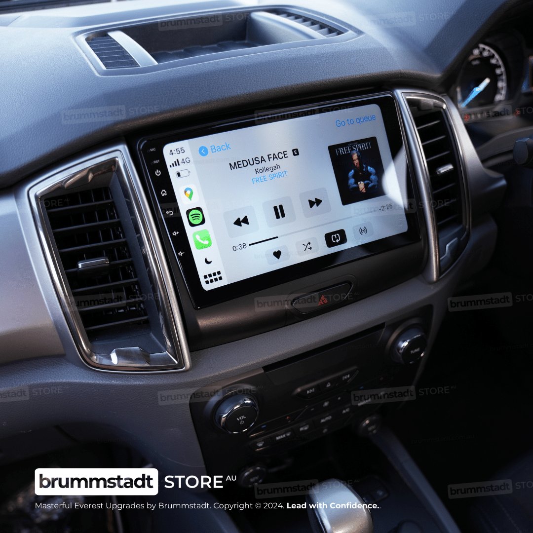 Ford Everest 2018-2022 - Premium Head Unit Upgrade Kit: Radio Infotainment System with Wired & Wireless Apple CarPlay and Android Auto Compatibility - baeumer technologies