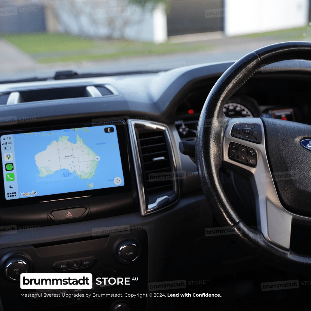 Ford Everest 2018-2022 - Premium Head Unit Upgrade Kit: Radio Infotainment System with Wired & Wireless Apple CarPlay and Android Auto Compatibility - baeumer technologies