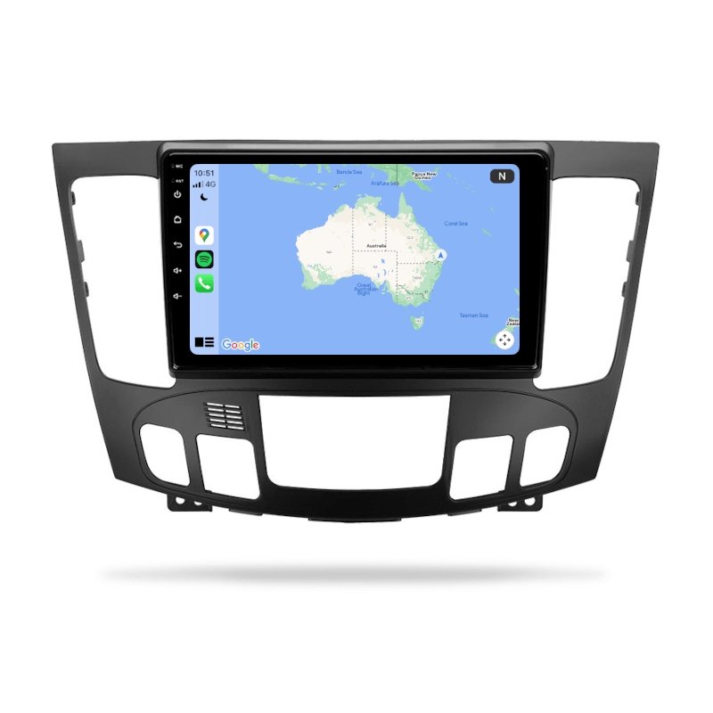 Hyundai Sonata 2008-2009 NF - Premium Head Unit Upgrade Kit: Radio Infotainment System with Wired & Wireless Apple CarPlay and Android Auto Compatibility - baeumer technologies