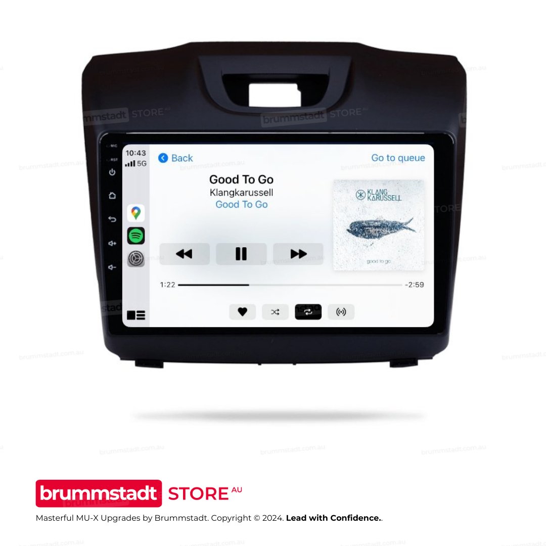 Isuzu MU-X 2013-2021 - Premium Head Unit Upgrade Kit: Radio Infotainment System with Wired & Wireless Apple CarPlay and Android Auto Compatibility - baeumer technologies
