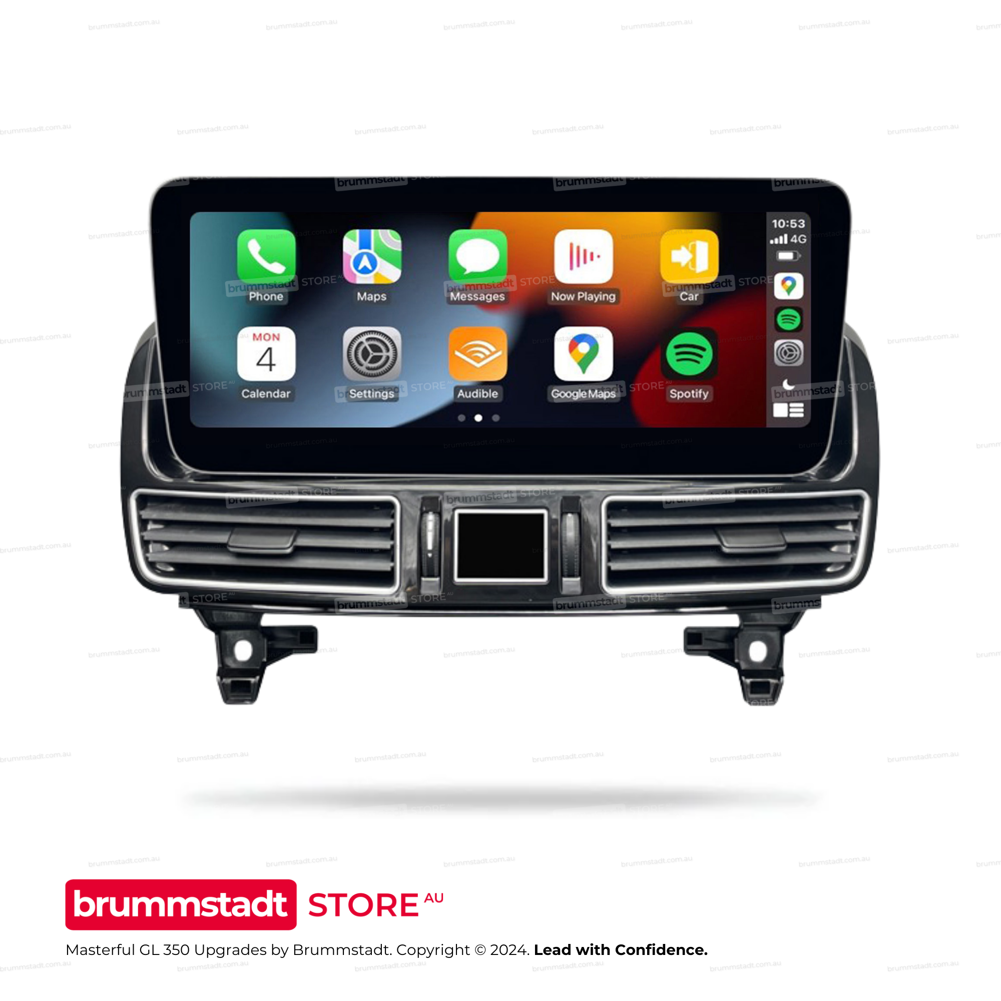 Mercedes Benz GL-Class 350 NTG 4.5 2015-2019 - Premium Head Unit Upgrade Kit: Radio Infotainment System with Wired & Wireless Apple CarPlay and Android Auto Compatibility