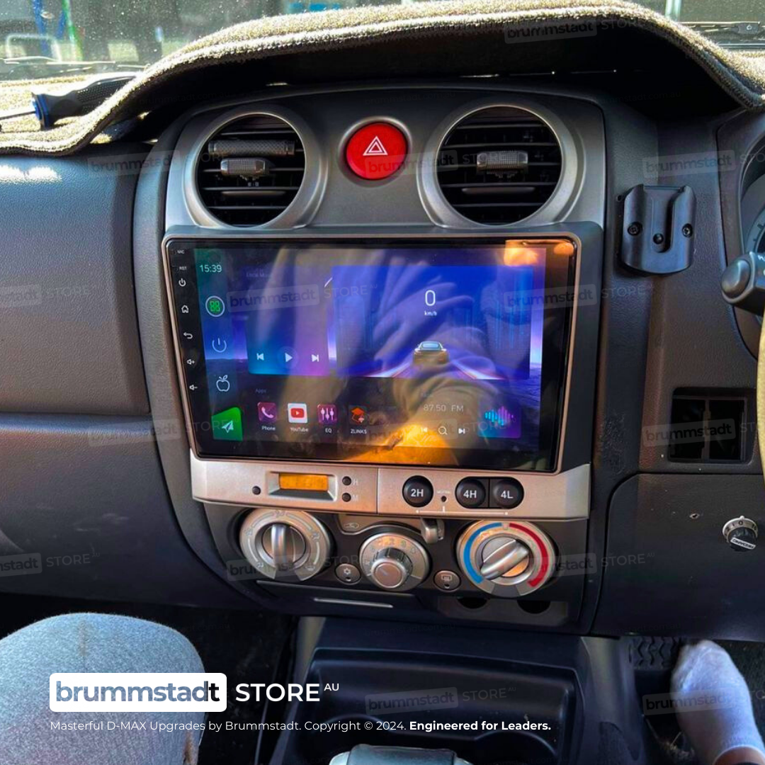 Isuzu D-Max 2009-2012 - Premium Head Unit Upgrade Kit: Radio Infotainment System with Wired & Wireless Apple CarPlay and Android Auto Compatibility