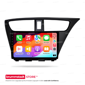 Honda Civic 2012-2017 - Premium Head Unit Upgrade Kit: Radio Infotainment System with Wired & Wireless Apple CarPlay and Android Auto Compatibility