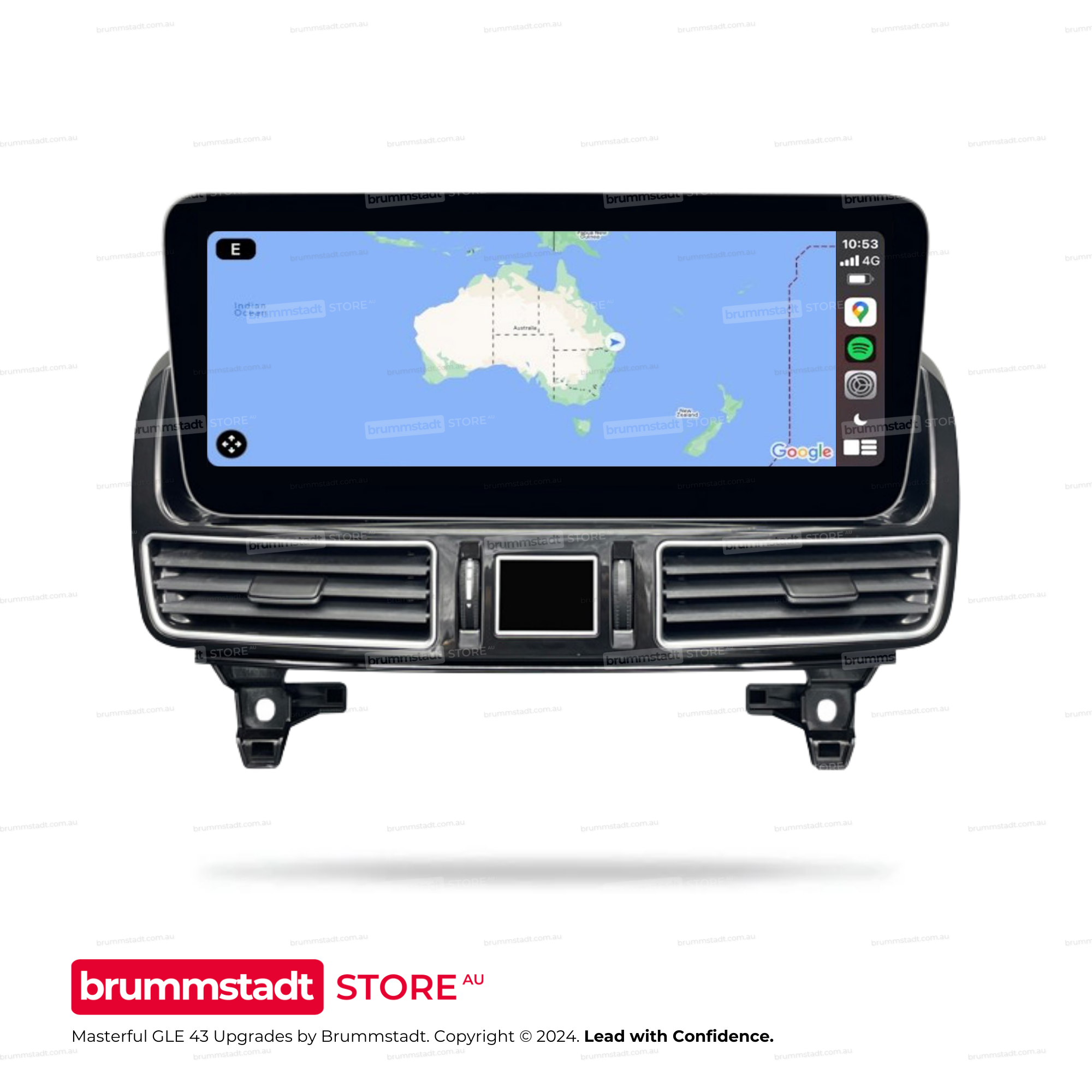 Mercedes Benz GLE-Class 43 NTG 5.0 2015-2019 - Premium Head Unit Upgrade Kit: Radio Infotainment System with Wired & Wireless Apple CarPlay and Android Auto Compatibility