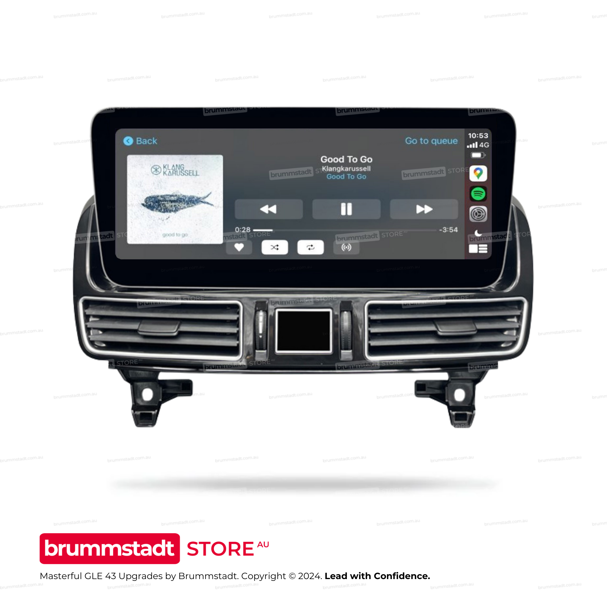 Mercedes Benz GLE-Class 43 NTG 5.0 2015-2019 - Premium Head Unit Upgrade Kit: Radio Infotainment System with Wired & Wireless Apple CarPlay and Android Auto Compatibility