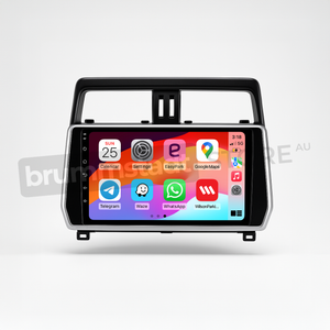 Toyota Prado 2018-2022 150 Series - Premium Head Unit Upgrade Kit: Radio Infotainment System with Wired & Wireless Apple CarPlay and Android Auto Compatibility