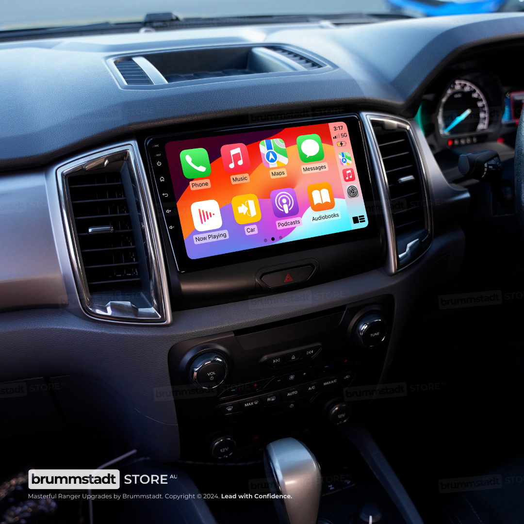 Ford Ranger 2015-2022 PX MkII & MkIII - Premium Head Unit Upgrade Kit: Radio Infotainment System with Wired & Wireless Apple CarPlay and Android Auto Compatibility