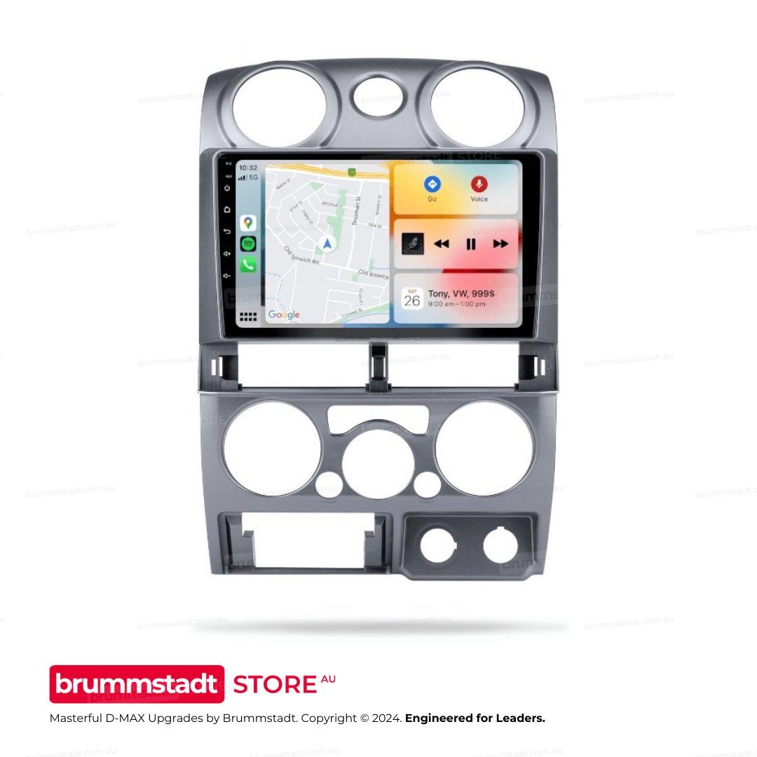 Isuzu D-Max 2009-2012 - Premium Head Unit Upgrade Kit: Radio Infotainment System with Wired & Wireless Apple CarPlay and Android Auto Compatibility