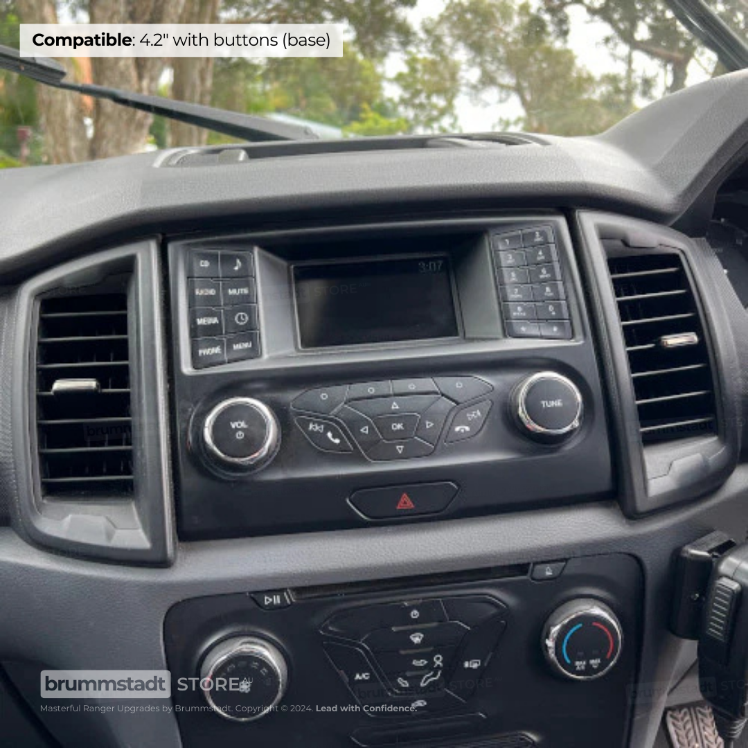 Ford Ranger 2015-2022 PX MkII & MkIII - Premium Head Unit Upgrade Kit: Radio Infotainment System with Wired & Wireless Apple CarPlay and Android Auto Compatibility