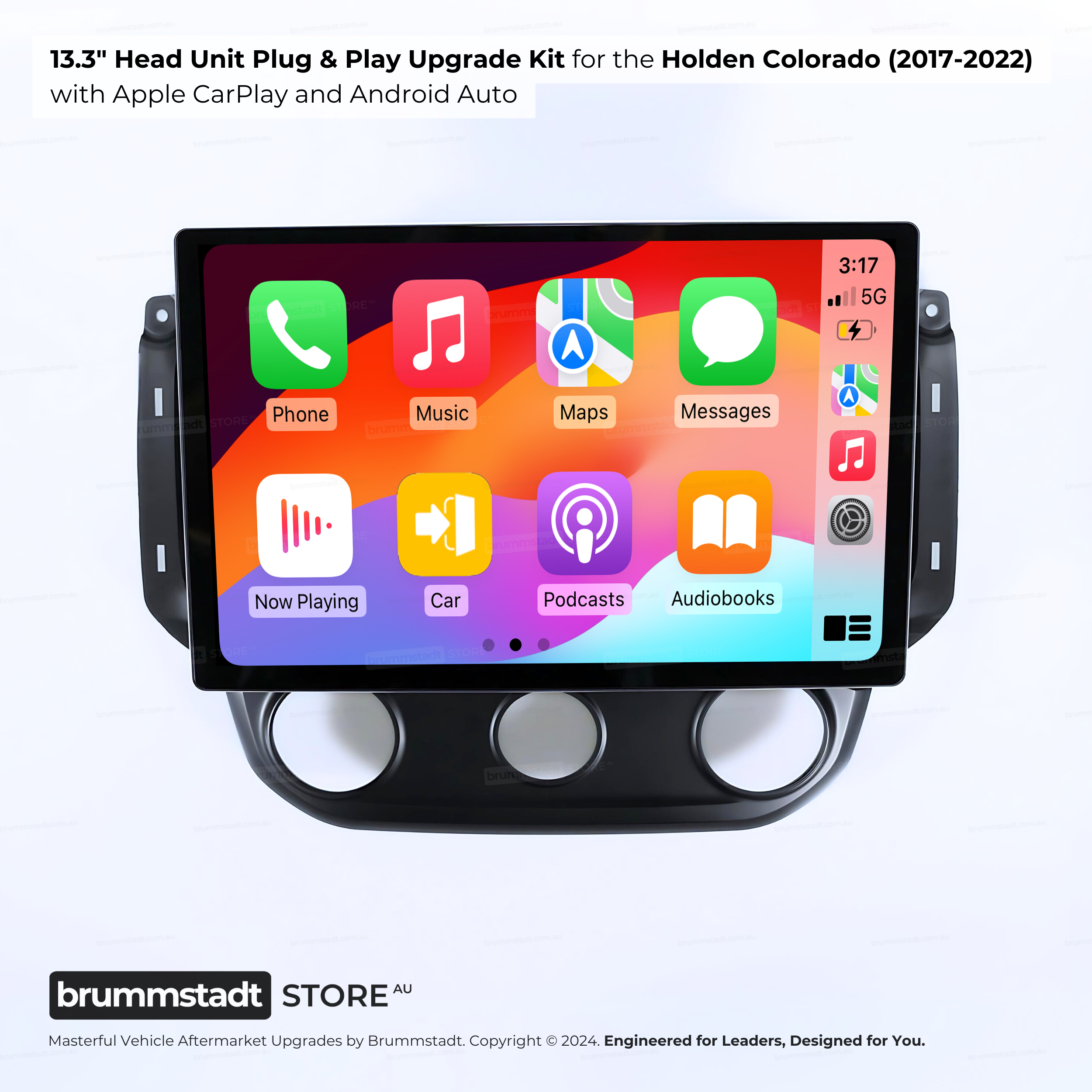 Holden Colorado 2017-2022 Z71 LS LT LTZ - Premium Head Unit Upgrade Kit: Radio Infotainment System with Wired & Wireless Apple CarPlay and Android Auto Compatibility