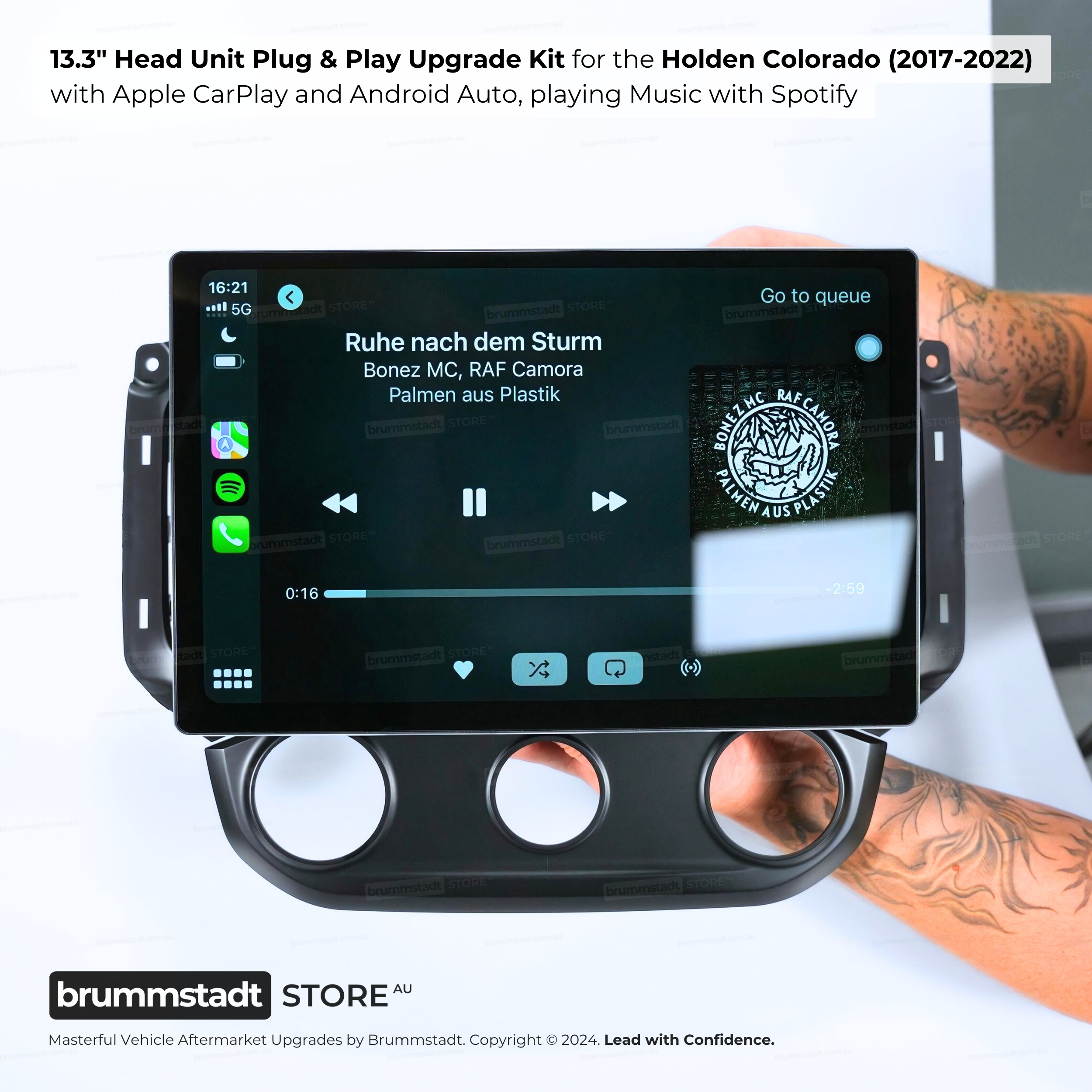 Holden Colorado 2017-2022 Z71 LS LT LTZ - Premium Head Unit Upgrade Kit: Radio Infotainment System with Wired & Wireless Apple CarPlay and Android Auto Compatibility
