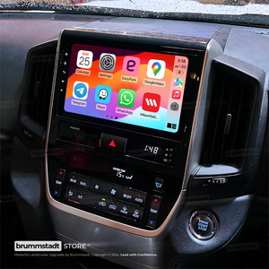 Toyota Land Cruiser 200 Series 2016-2022 - Premium Head Unit Upgrade Kit: Radio Infotainment System with Wired & Wireless Apple CarPlay and Android Auto Compatibility