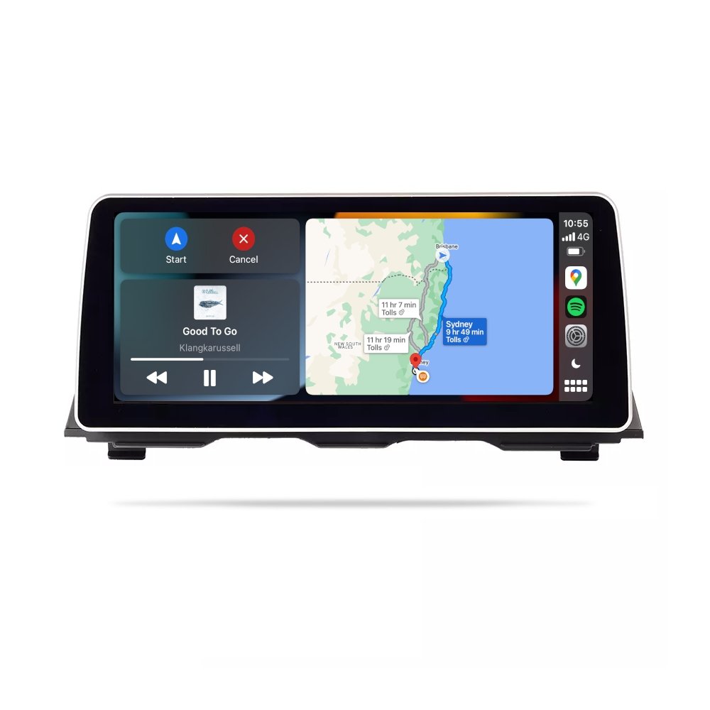 BMW 5 Series 2011-2017 (F10 F11) - Premium Head Unit Upgrade Kit: Radio Infotainment System with Wired & Wireless Apple CarPlay and Android Auto Compatibility - baeumer technologies