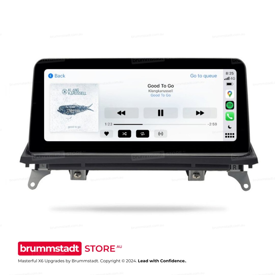 BMW X6 Series 2007-2013 (E71) - Premium Head Unit Upgrade Kit: Radio Infotainment System with Wired & Wireless Apple CarPlay and Android Auto Compatibility - baeumer technologies