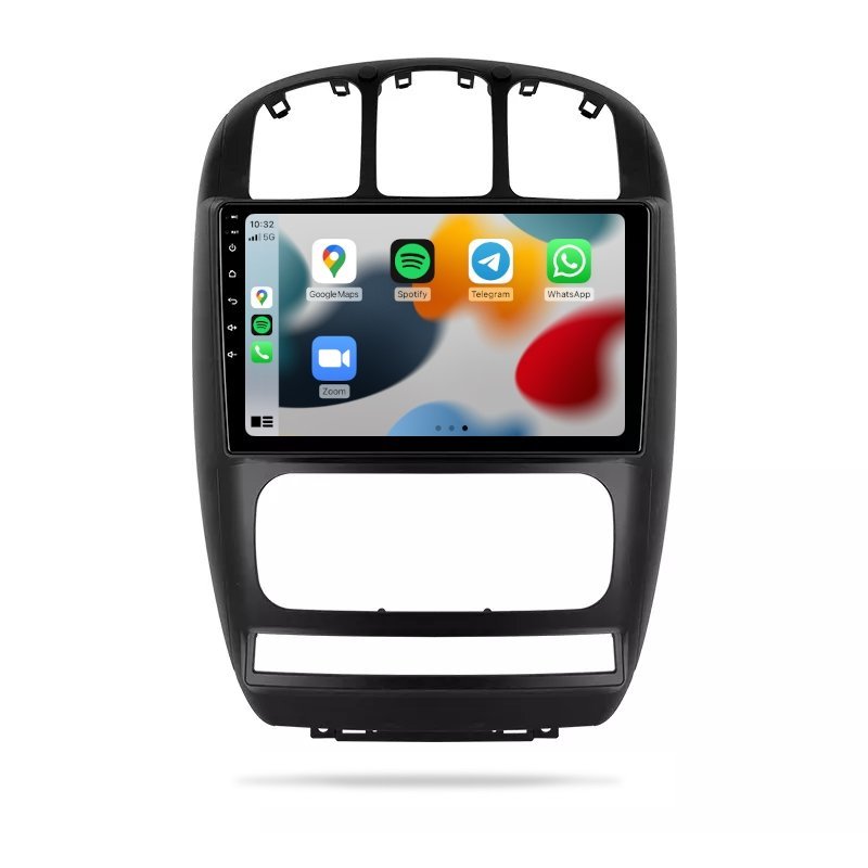 Dodge Caravan 2000-2007 - Premium Head Unit Upgrade Kit: Radio Infotainment System with Wired & Wireless Apple CarPlay and Android Auto Compatibility - baeumer technologies
