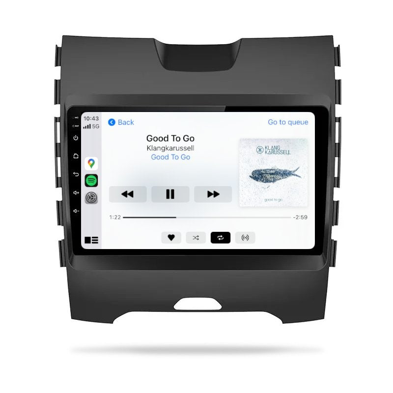 Ford Edge 2016-2019 - Premium Head Unit Upgrade Kit: Radio Infotainment System with Wired & Wireless Apple CarPlay and Android Auto Compatibility - baeumer technologies