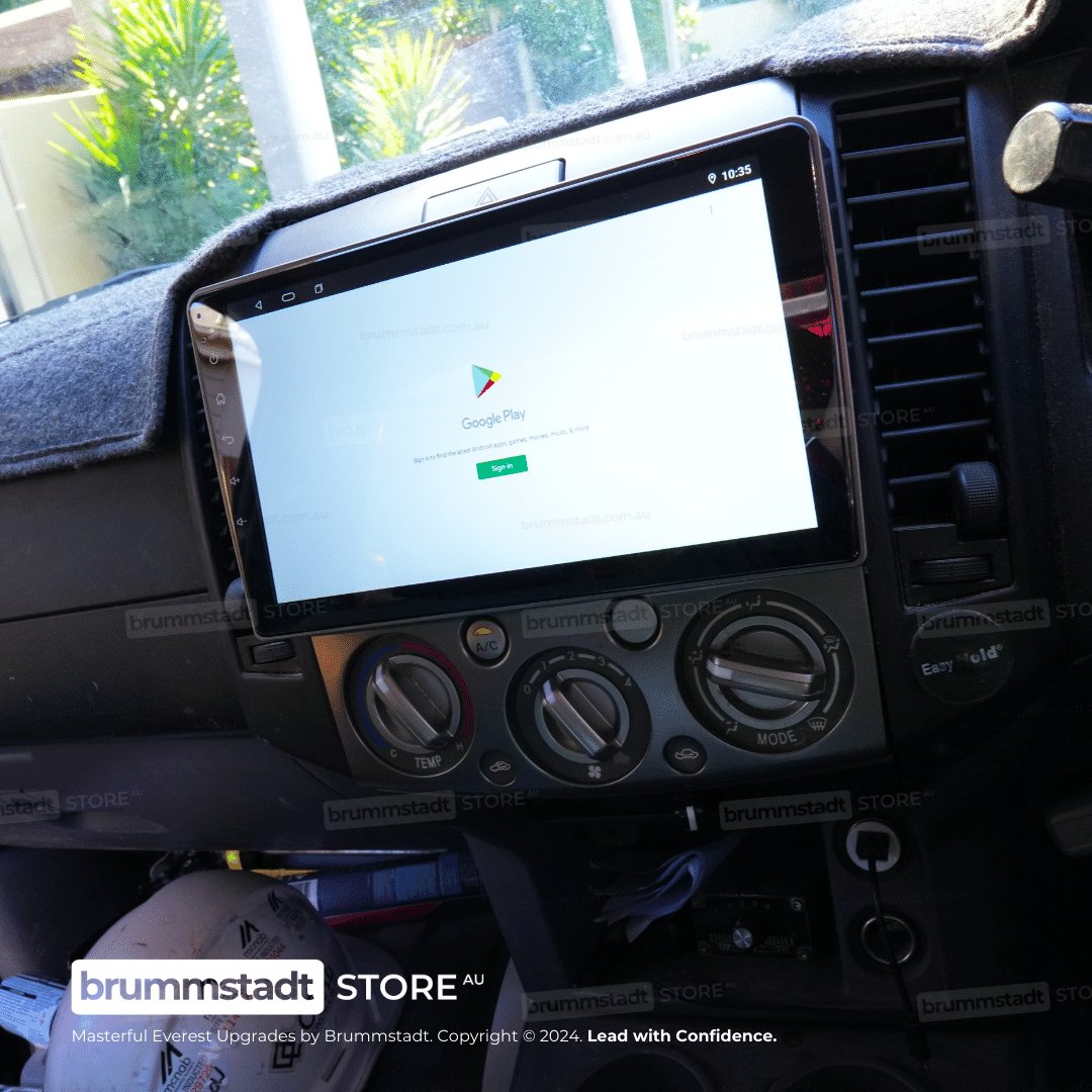 Ford Everest 2 2006-2011 - Premium Head Unit Upgrade Kit: Radio Infotainment System with Wired & Wireless Apple CarPlay and Android Auto Compatibility - baeumer technologies
