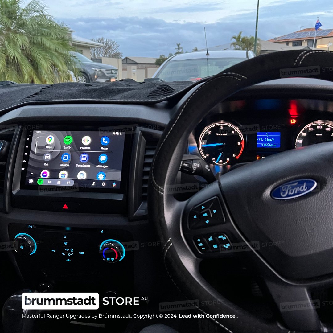 Ford Ranger 2015-2022 PX MkII & MkIII - Premium Head Unit Upgrade Kit: Radio Infotainment System with Wired & Wireless Apple CarPlay and Android Auto Compatibility - baeumer technologies