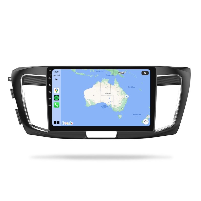 Honda Accord 2013-2019 - Premium Head Unit Upgrade Kit: Radio Infotainment System with Wired & Wireless Apple CarPlay and Android Auto Compatibility - baeumer technologies