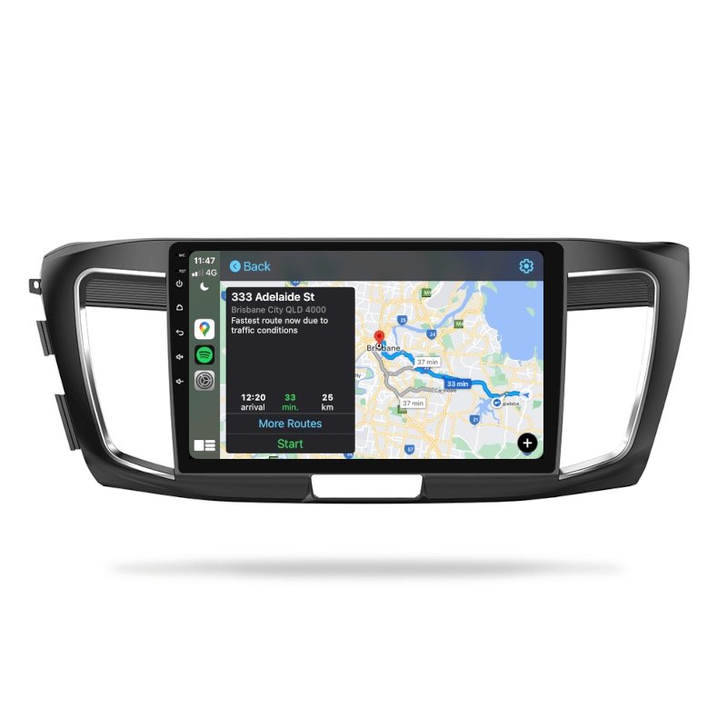 Honda Accord 2013-2019 - Premium Head Unit Upgrade Kit: Radio Infotainment System with Wired & Wireless Apple CarPlay and Android Auto Compatibility - baeumer technologies