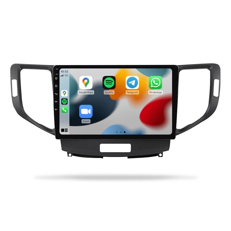 Honda Accord Euro 2008-2015 - Premium Head Unit Upgrade Kit: Radio Infotainment System with Wired & Wireless Apple CarPlay and Android Auto Compatibility - baeumer technologies