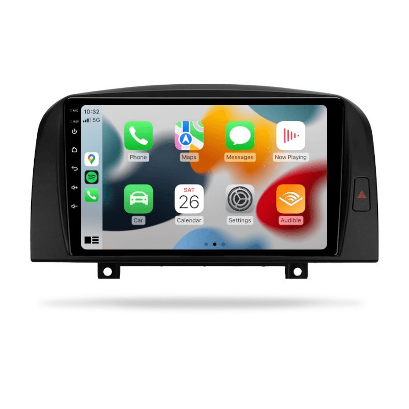 Hyundai Sonata 2006-2008 NF - Premium Head Unit Upgrade Kit: Radio Infotainment System with Wired & Wireless Apple CarPlay and Android Auto Compatibility - baeumer technologies