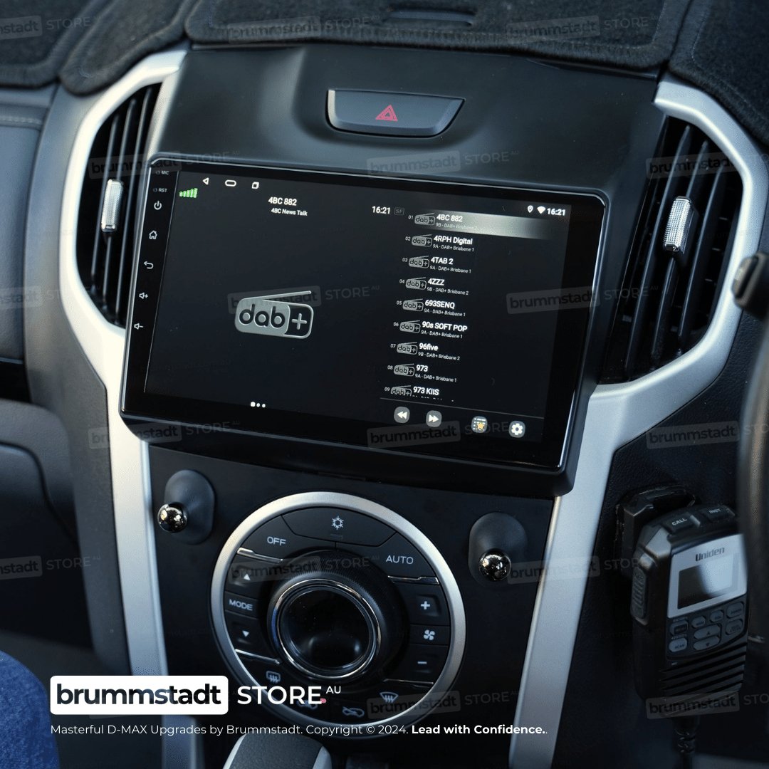 Isuzu D-Max 2012-2020 - Premium Head Unit Upgrade Kit: Radio Infotainment System with Wired & Wireless Apple CarPlay and Android Auto Compatibility - baeumer technologies
