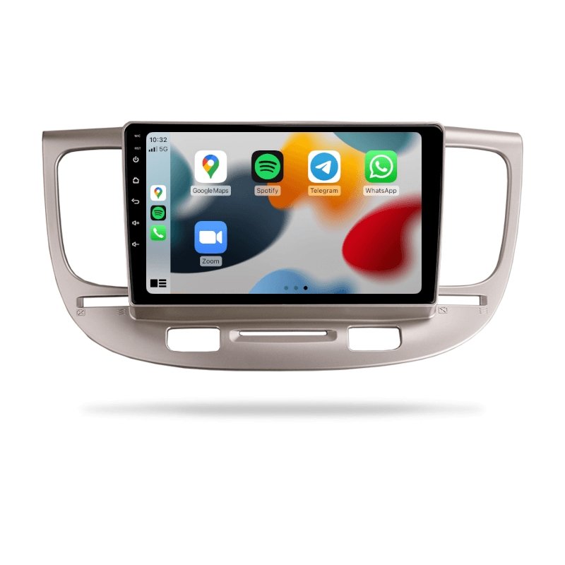 Kia Rio 2005-2011 JB - Premium Head Unit Upgrade Kit: Radio Infotainment System with Wired & Wireless Apple CarPlay and Android Auto Compatibility - baeumer technologies