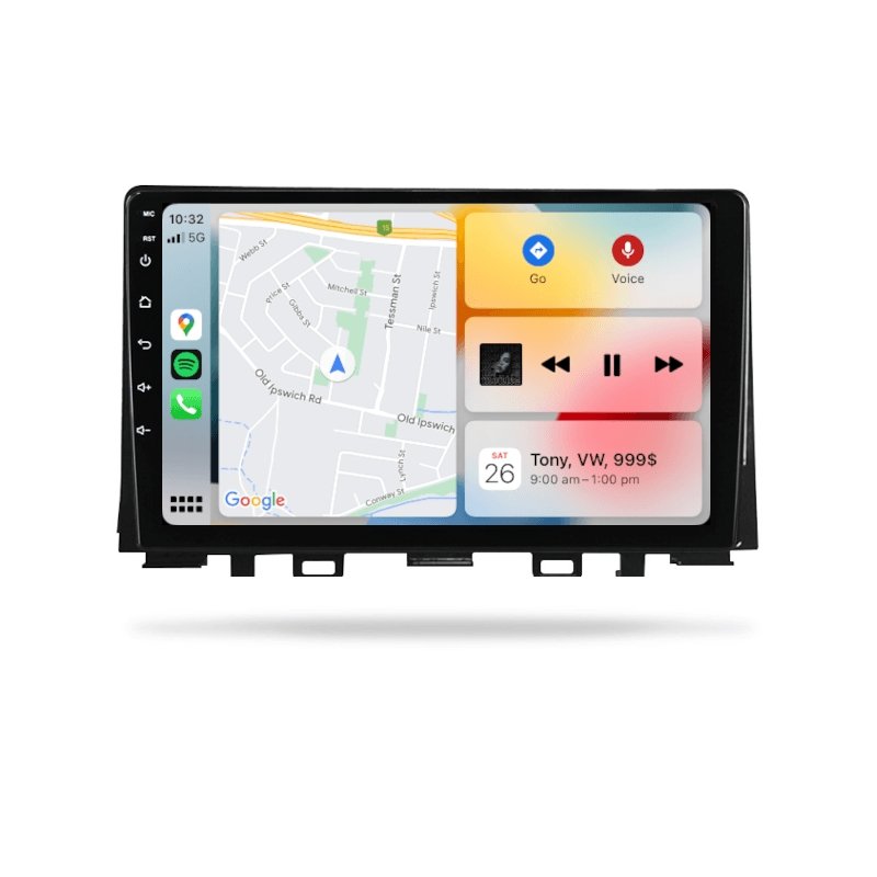 Kia Rio 2017-2022 YB - Premium Head Unit Upgrade Kit: Radio Infotainment System with Wired & Wireless Apple CarPlay and Android Auto Compatibility - baeumer technologies