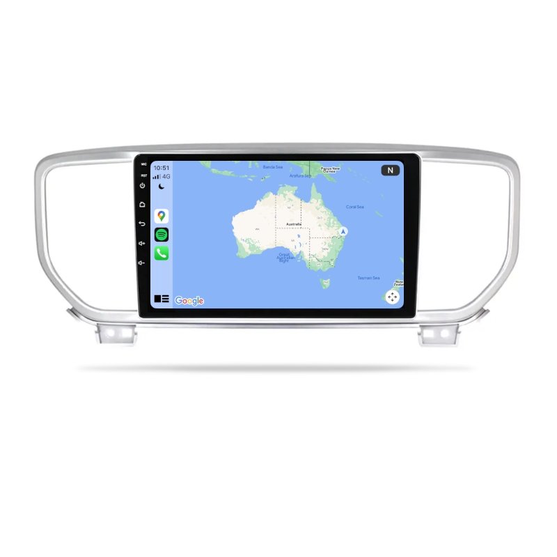 Kia Sportage 2015-2018 QL - Premium Head Unit Upgrade Kit: Radio Infotainment System with Wired & Wireless Apple CarPlay and Android Auto Compatibility - baeumer technologies