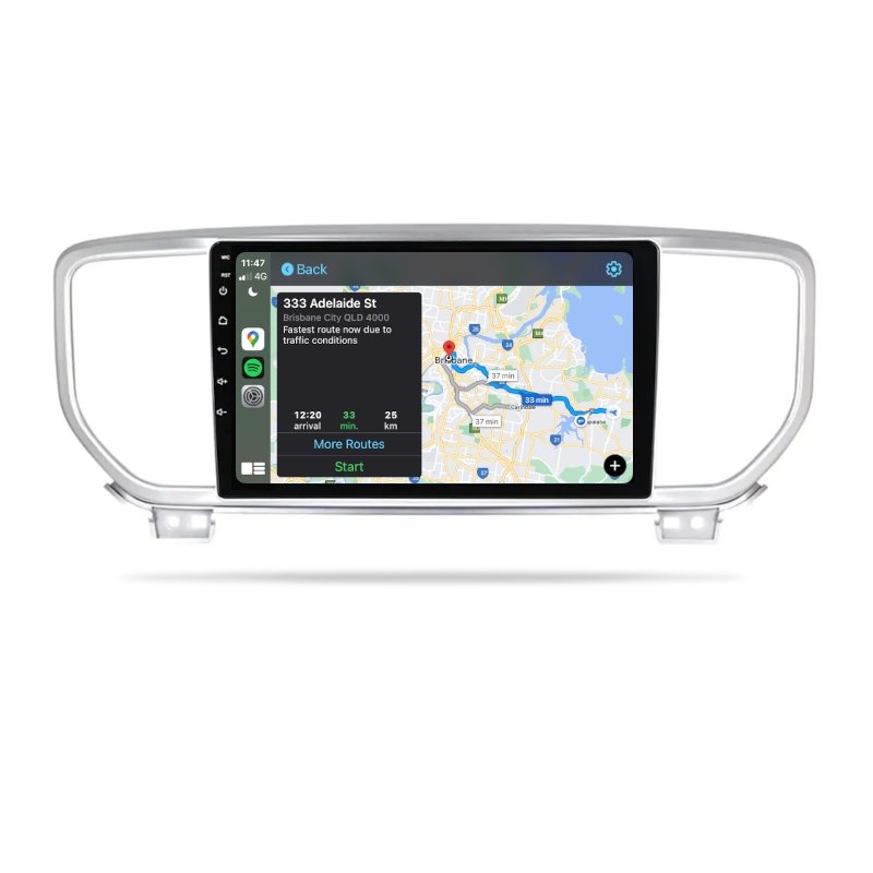 Kia Sportage 2015-2018 QL - Premium Head Unit Upgrade Kit: Radio Infotainment System with Wired & Wireless Apple CarPlay and Android Auto Compatibility - baeumer technologies