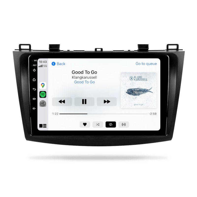 Mazda 3 2004-2013 BL AXELA - Premium Head Unit Upgrade Kit: Radio Infotainment System with Wired & Wireless Apple CarPlay and Android Auto Compatibility - baeumer technologies