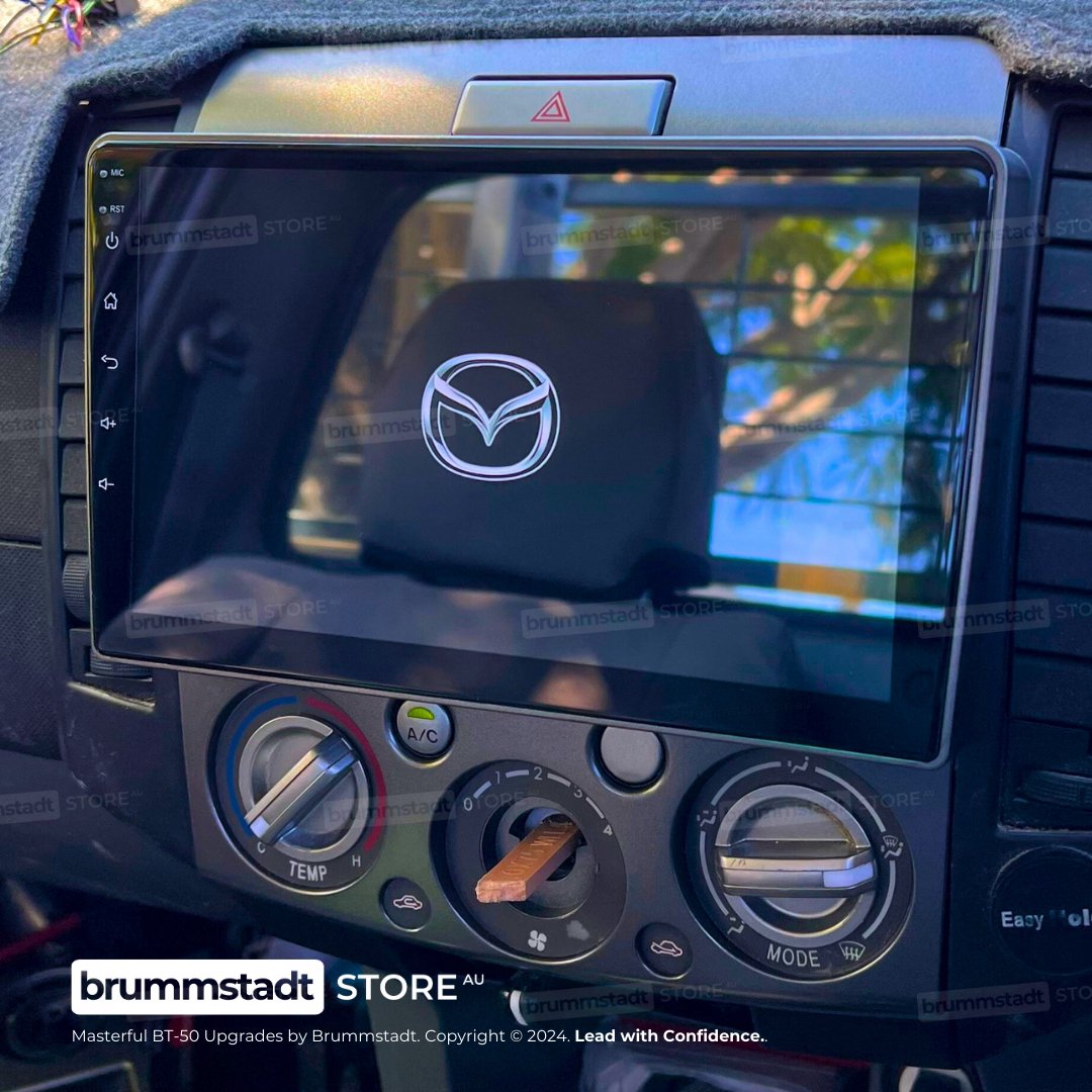 Mazda BT-50 2007-2011 - Premium Head Unit Upgrade Kit: Radio Infotainment System with Wired & Wireless Apple CarPlay and Android Auto Compatibility - baeumer technologies
