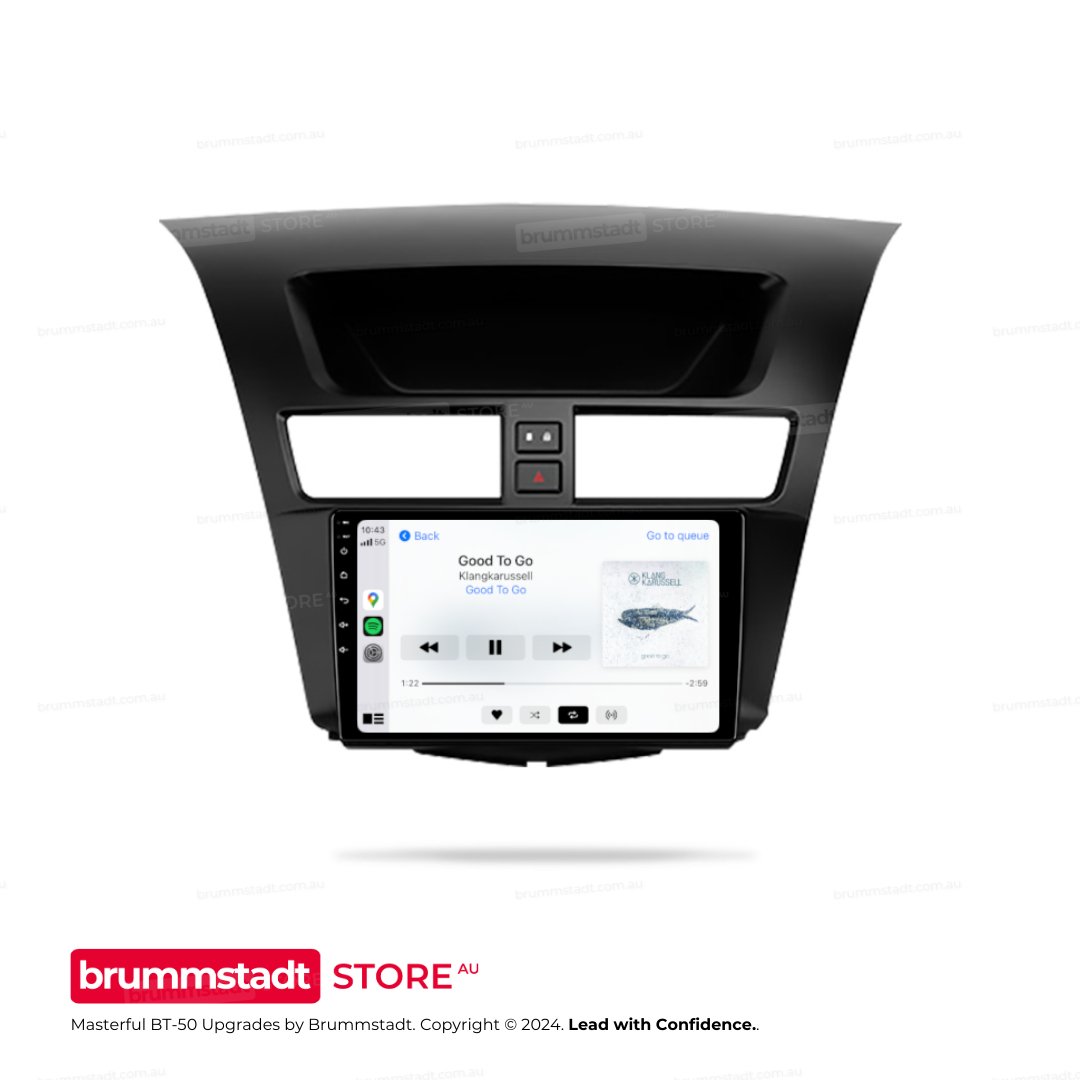 Mazda BT-50 2011-2020 WHOLE NEW FRAME - Premium Head Unit Upgrade Kit: Radio Infotainment System with Wired & Wireless Apple CarPlay and Android Auto Compatibility - baeumer technologies