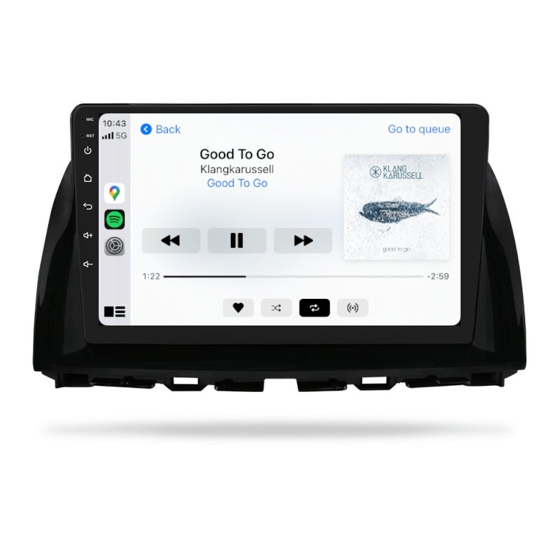 Mazda CX5 2015-2017 - Premium Head Unit Upgrade Kit: Radio Infotainment System with Wired & Wireless Apple CarPlay and Android Auto Compatibility - baeumer technologies