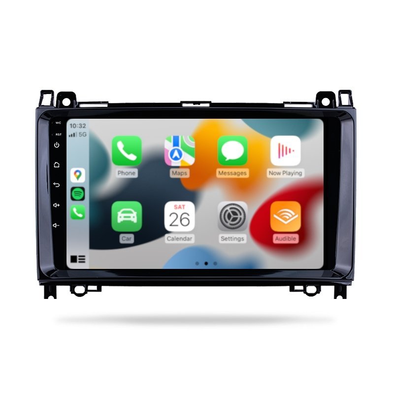 Mercedes Benz Sprinter 2007-2018 - Premium Head Unit Upgrade Kit: Radio Infotainment System with Wired & Wireless Apple CarPlay and Android Auto Compatibility - baeumer technologies