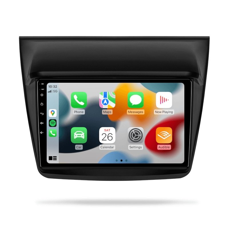 Mitsubishi Challenger 2008-2016 - Premium Head Unit Upgrade Kit: Radio Infotainment System with Wired & Wireless Apple CarPlay and Android Auto Compatibility - baeumer technologies