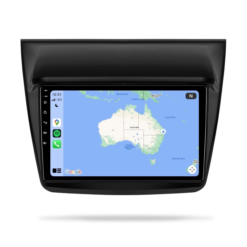 Mitsubishi Challenger 2008-2016 - Premium Head Unit Upgrade Kit: Radio Infotainment System with Wired & Wireless Apple CarPlay and Android Auto Compatibility - baeumer technologies