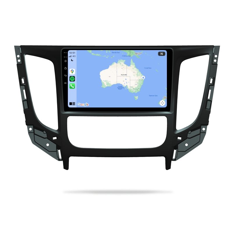 Mitsubishi Challenger 2015-2019 QE AUTOMATIC AC - Premium Head Unit Upgrade Kit: Radio Infotainment System with Wired & Wireless Apple CarPlay and Android Auto Compatibility - baeumer technologies