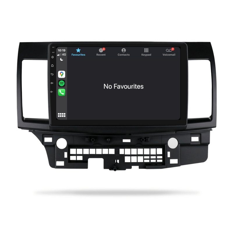 Mitsubishi Lancer 2007-2013 CJ - Premium Head Unit Upgrade Kit: Radio Infotainment System with Wired & Wireless Apple CarPlay and Android Auto Compatibility - baeumer technologies