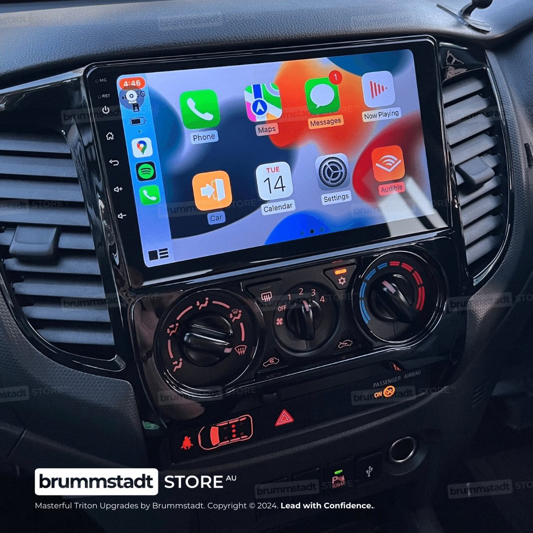 Mitsubishi Triton 2016-2022 - Premium Head Unit Upgrade Kit: Radio Infotainment System with Wired & Wireless Apple CarPlay and Android Auto Compatibility