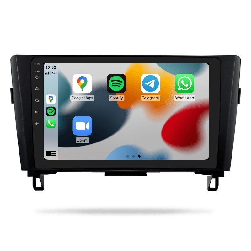 Nissan Qashqai 2014-2019 - Premium Head Unit Upgrade Kit: Radio Infotainment System with Wired & Wireless Apple CarPlay and Android Auto Compatibility - baeumer technologies