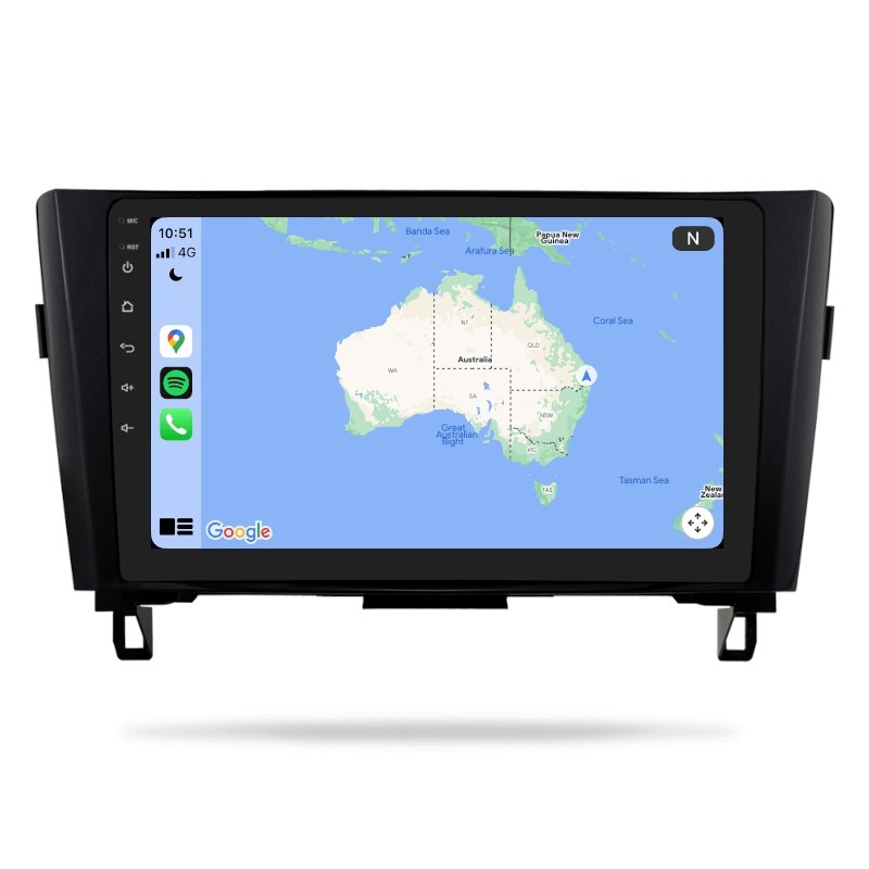 Nissan X-Trail 2014-2018 T32 - Premium Head Unit Upgrade Kit: Radio Infotainment System with Wired & Wireless Apple CarPlay and Android Auto Compatibility - baeumer technologies
