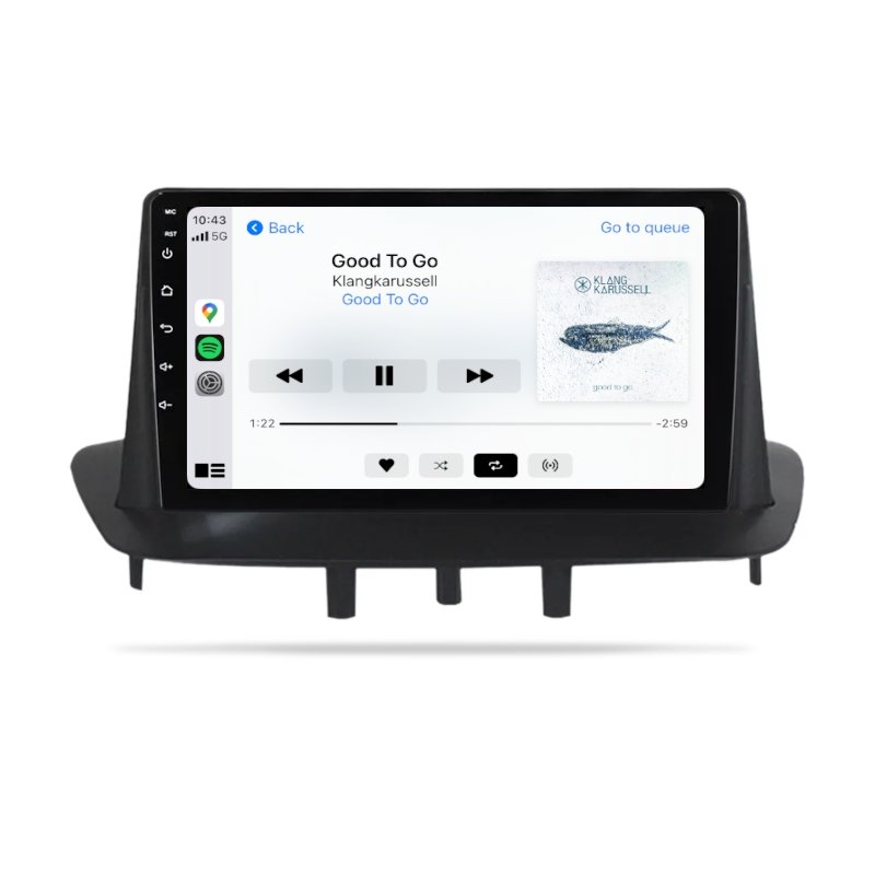Renault Megane 2008-2014 - Premium Head Unit Upgrade Kit: Radio Infotainment System with Wired & Wireless Apple CarPlay and Android Auto Compatibility - baeumer technologies