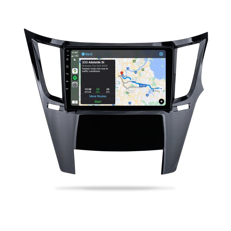 Subaru Outback 2009-2014 - Premium Head Unit Upgrade Kit: Radio Infotainment System with Wired & Wireless Apple CarPlay and Android Auto Compatibility - baeumer technologies