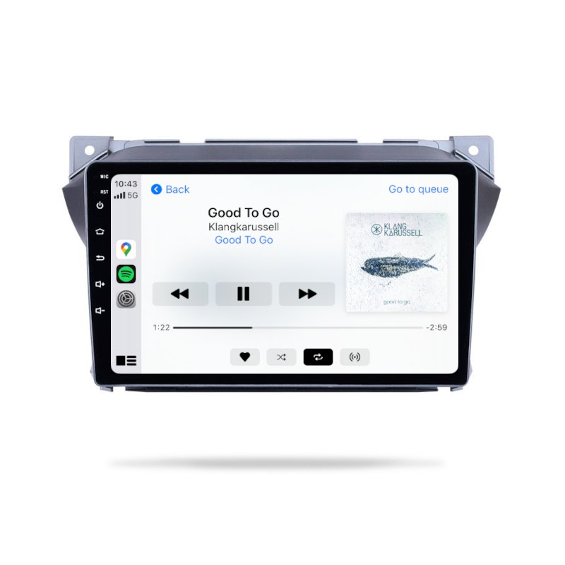 Suzuki Alto 2009-2016 - Premium Head Unit Upgrade Kit: Radio Infotainment System with Wired & Wireless Apple CarPlay and Android Auto Compatibility - baeumer technologies