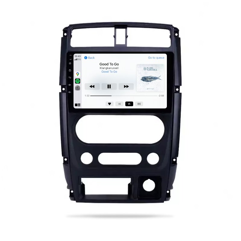 Suzuki Jimny 2005-2018 - Premium Head Unit Upgrade Kit: Radio Infotainment System with Wired & Wireless Apple CarPlay and Android Auto Compatibility - baeumer technologies